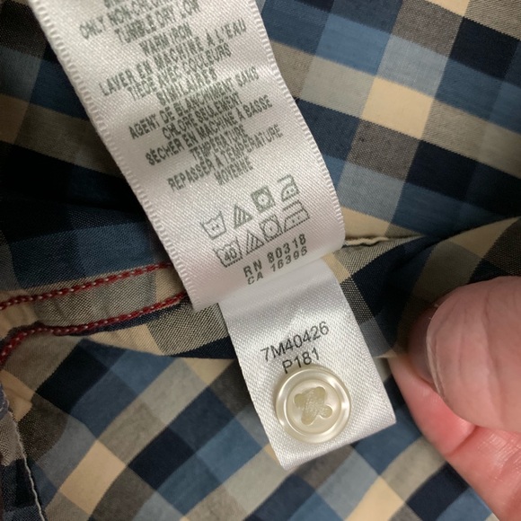 Lucky Brand Plaid Western Short Sleeve Button Up - Picture 7 of 7